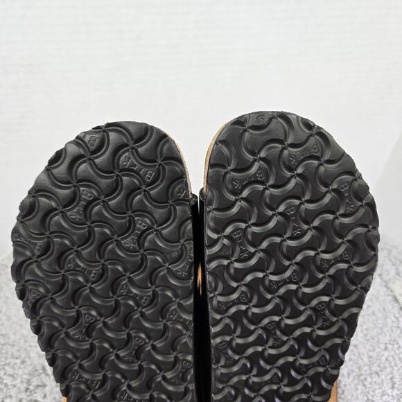 Birkenstock Arizona Birko-Flor Black Patent Leather Double Strap Sandal Mens 44 - Picture 10 of 13